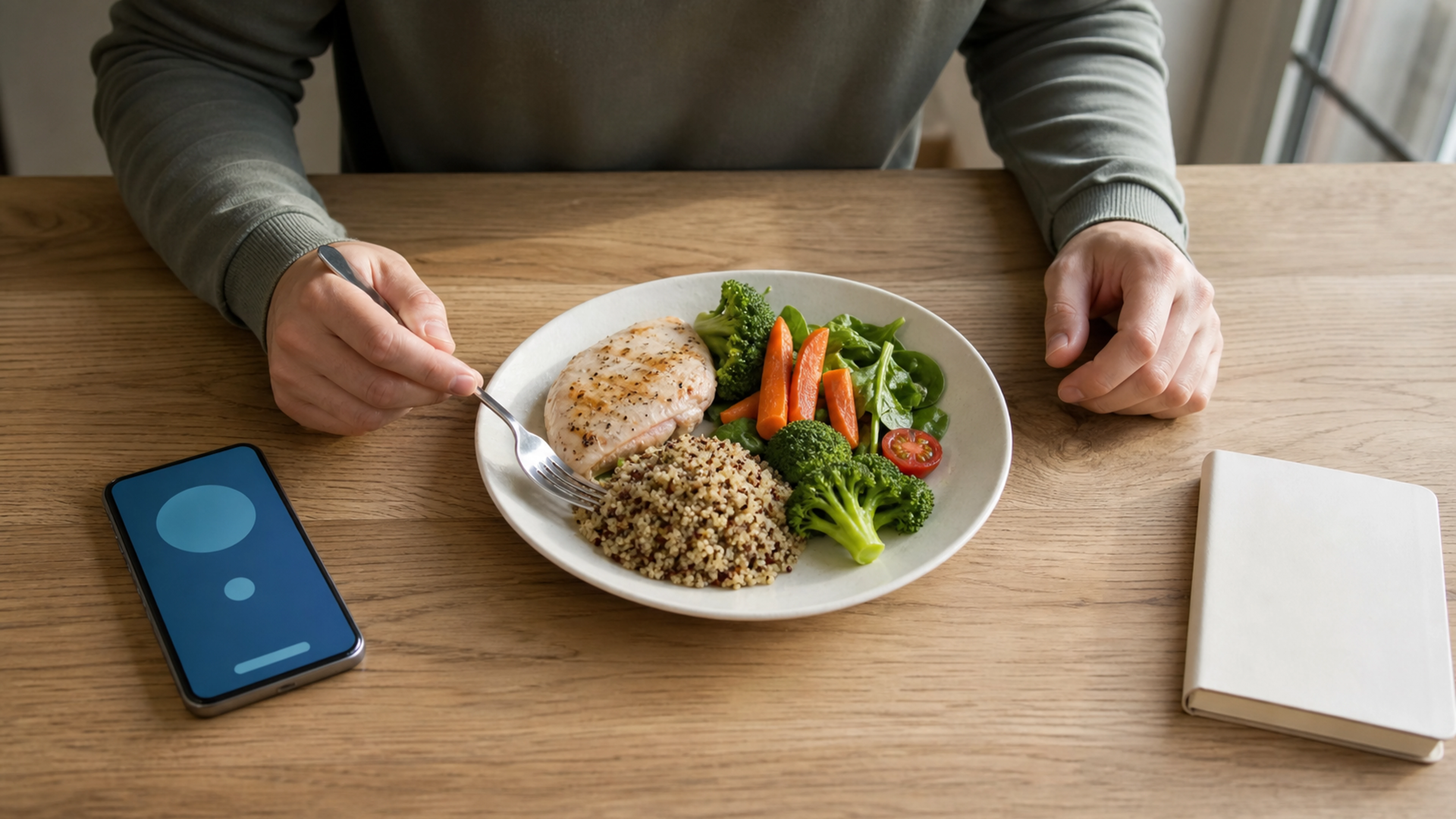 Illustration éditoriale pour l’article « Surveillance alimentaire : le guide du suivi nutritionnel »