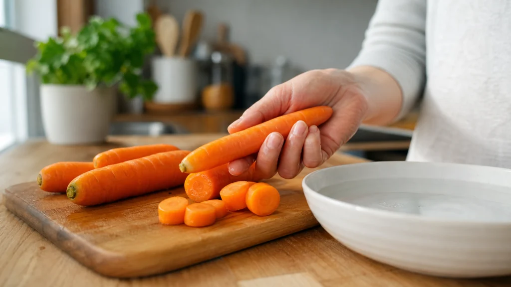 Illustration éditoriale pour l’article « Carotte et potassium : comment les consommer sans risque »